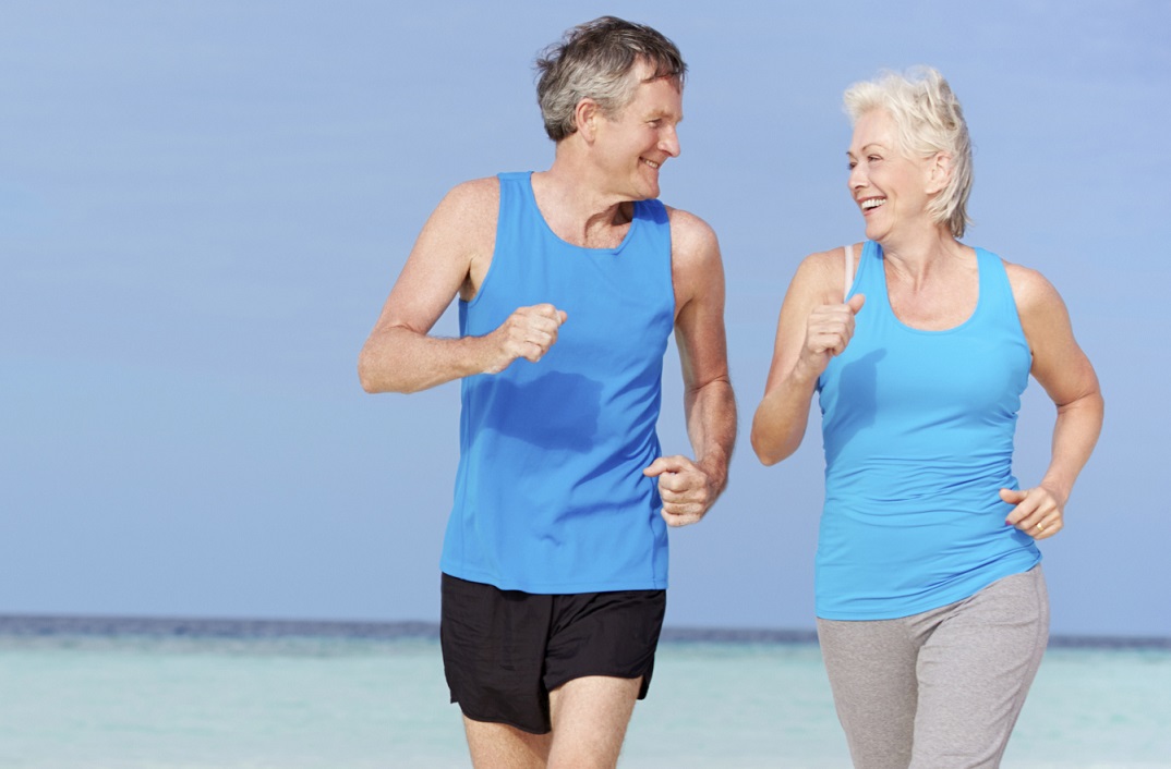 couple running hip joint health spry